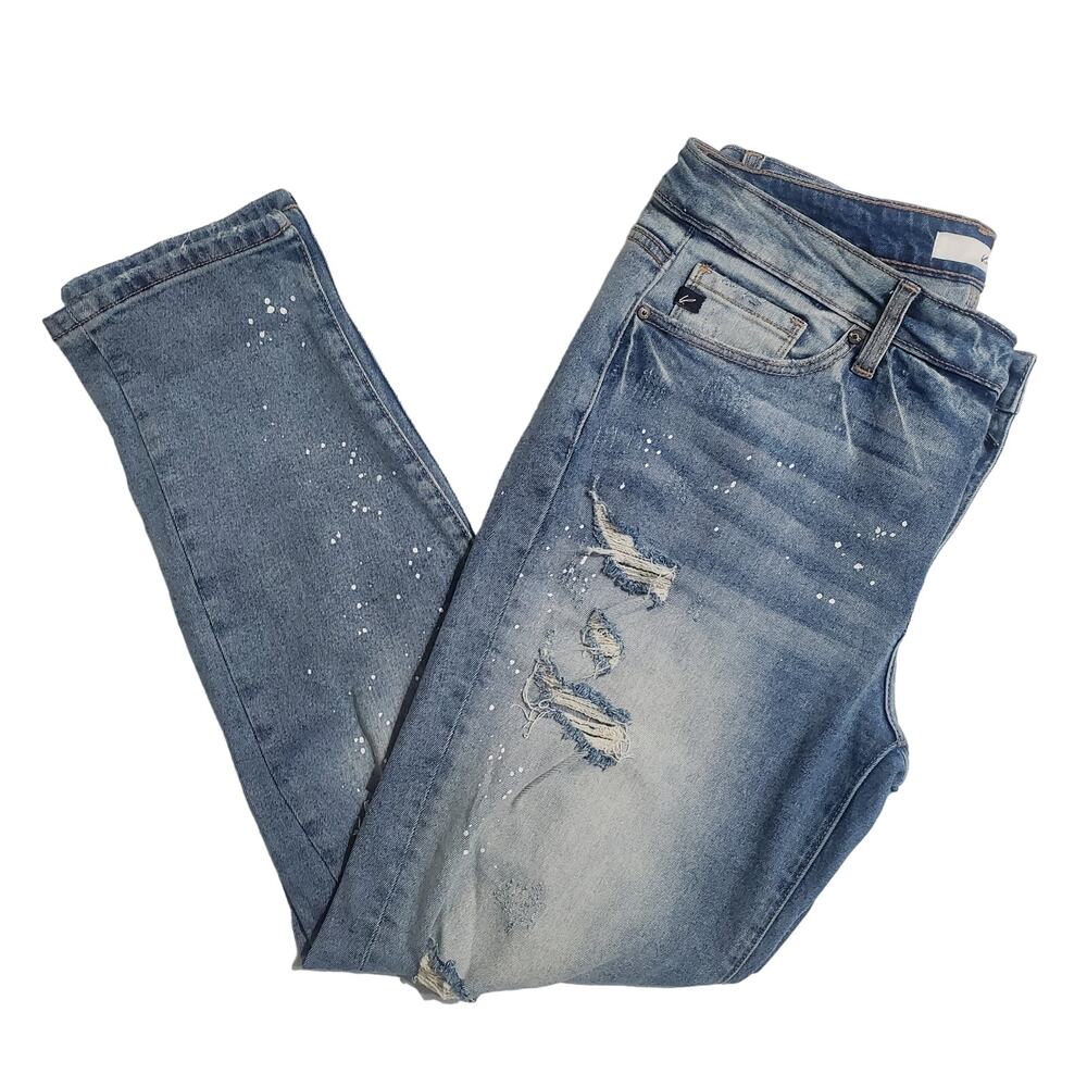 KanCan Light Blue Distressed Boyfriend Jeans